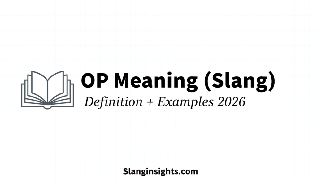 OP Meaning Slang — Definition & Common Uses in 2026