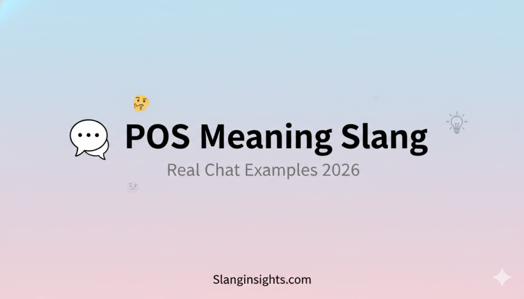 POS Meaning Slang + Real Chat Examples 2026