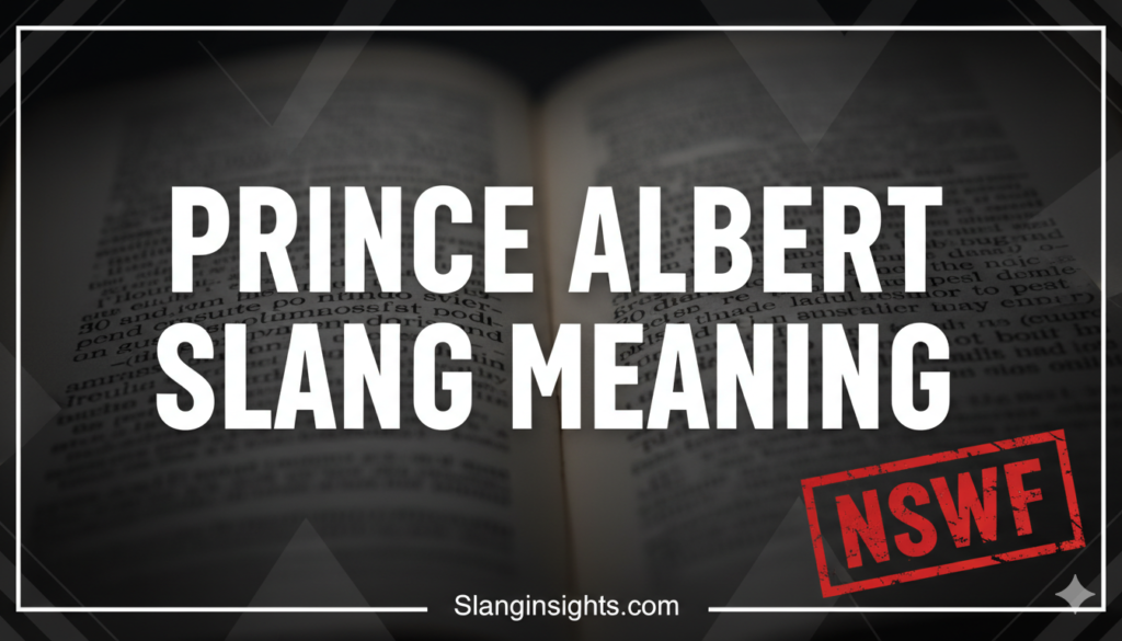 Prince Albert Slang Meaning (NSFW Definition) 2026