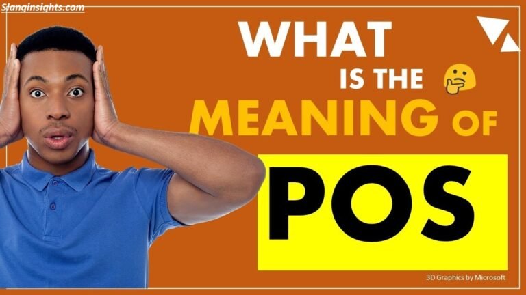 POS Meaning Slang Texting, Social Media, and Online Use