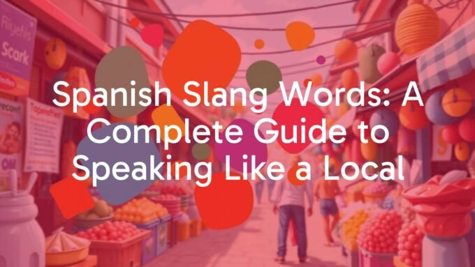 Spanish Slang – Learn Real Everyday Terms 2026