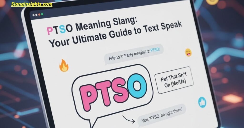 PTSO Meaning Slang What It Really Means on TikTok & Text