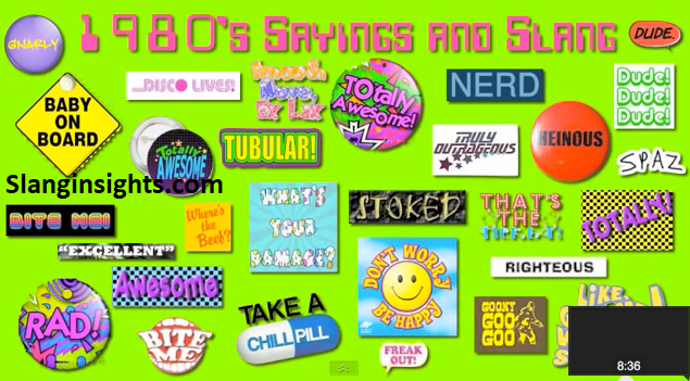 80s Slang Words 100 Totally Rad Terms From the 1980s