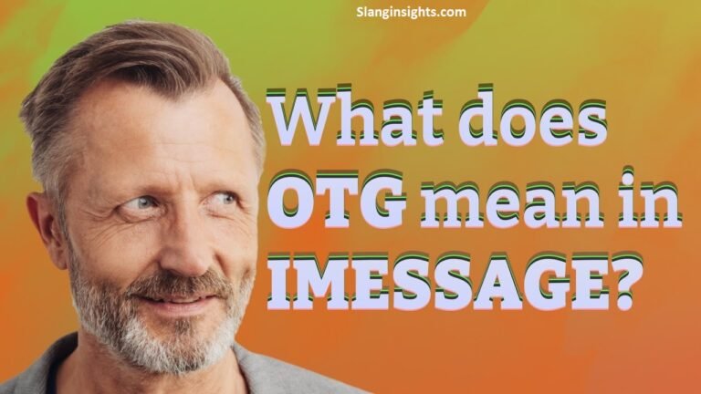 What Does OTG Mean in Text? Examples, Origins, and Online Usage