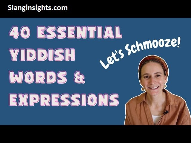 Jewish Slang Words Explained Meanings, Origins, and Examples