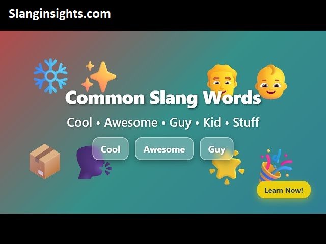 Words for Cool Slang That Make You Sound Like You Actually Know What’s Up