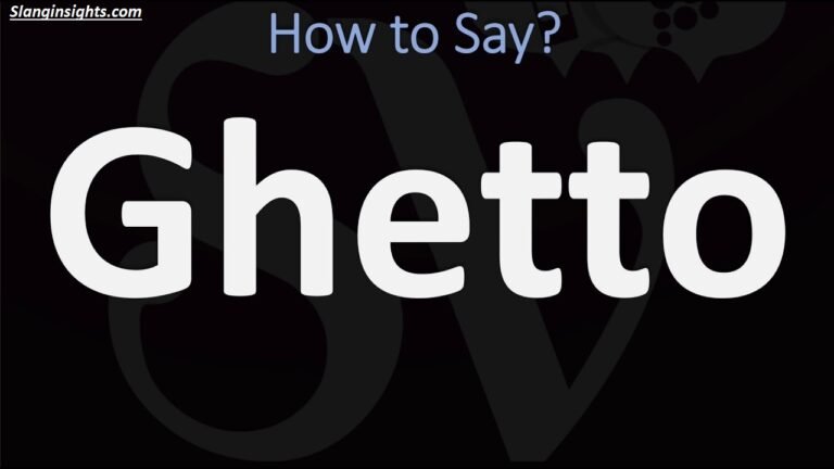 Ghetto Words 101 A Beginner’s Guide to Urban Slang